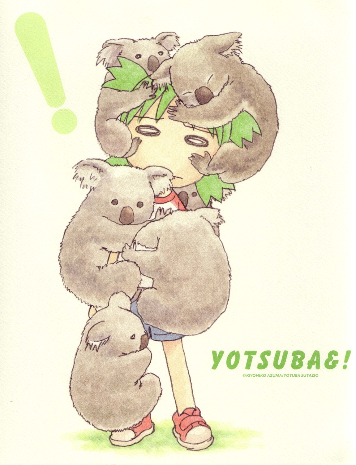 koiwai_yotsuba, paper_texture, yotsubato!