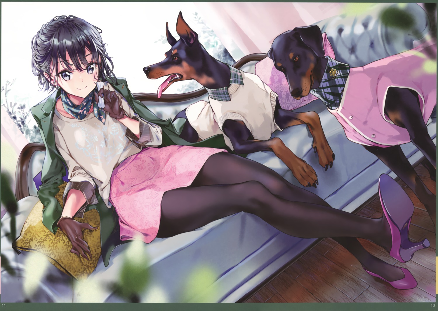 adagaki_aki, atelier_tiv_artworks, heels, masamune-kun_no_revenge, pantyhose, tiv