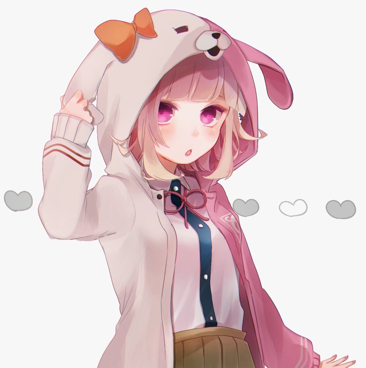 animal_ears, bunny_ears, dangan-ronpa, dangan-ronpa_2, nanami_chiaki, rupika