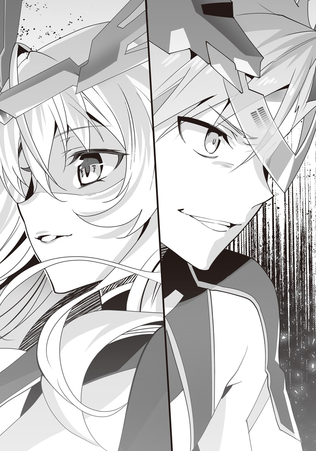 bodysuit, greifer_nest, mel_gizalut, monochrome, murakami_yuichi, saijaku_muhai_no_bahamut