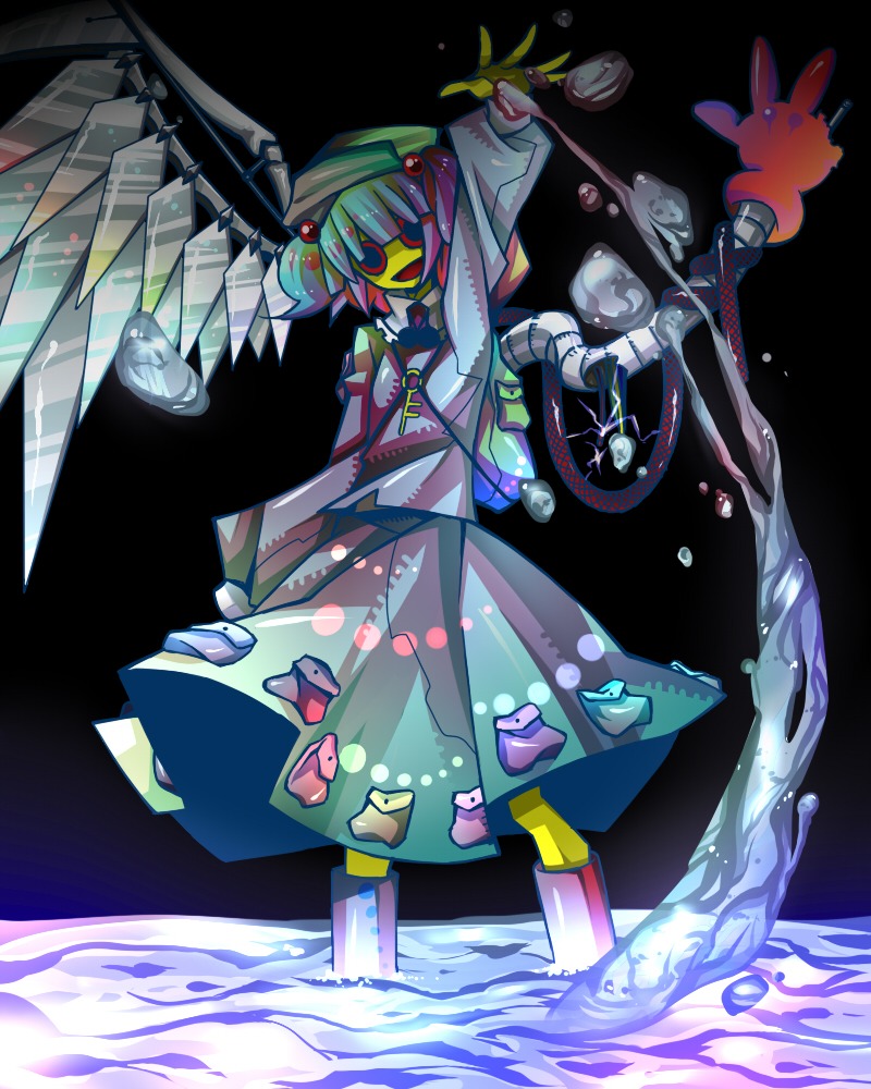 kawashiro_nitori, ninomae, touhou, wings