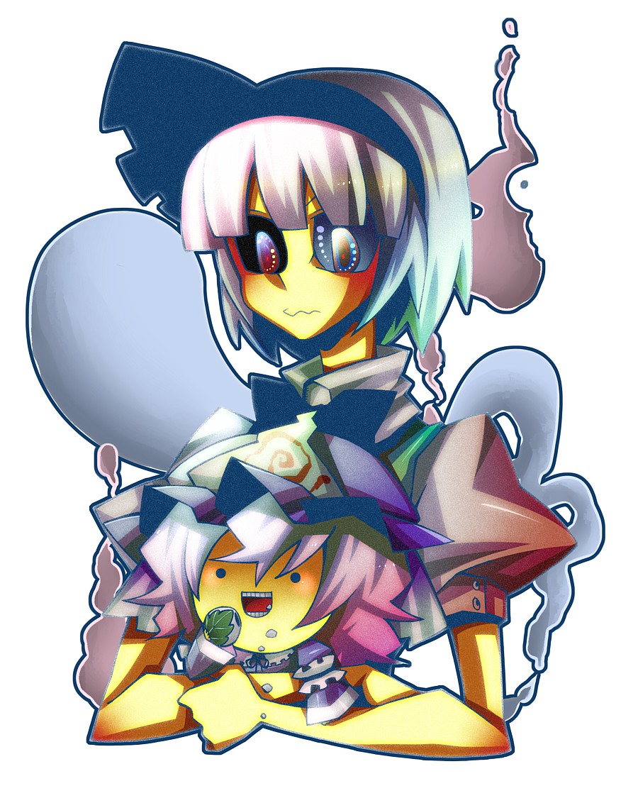 konpaku_youmu, ninomae, saigyouji_yuyuko, touhou