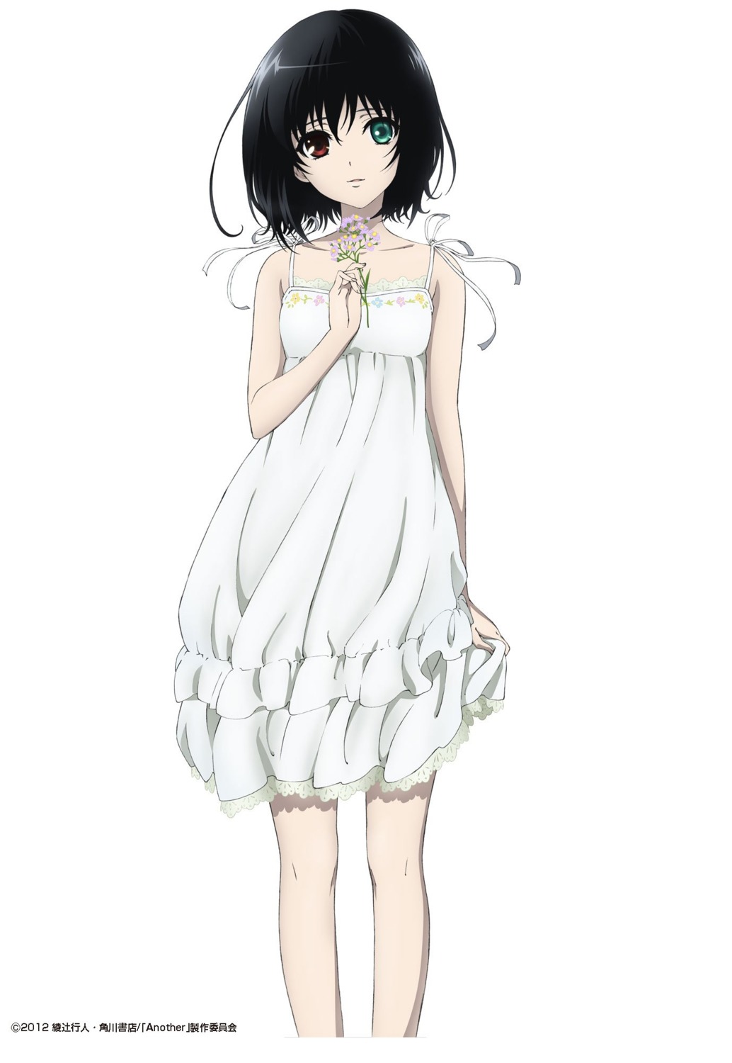 another, dress, heterochromia, ishii_yuriko, misaki_mei, summer_dress