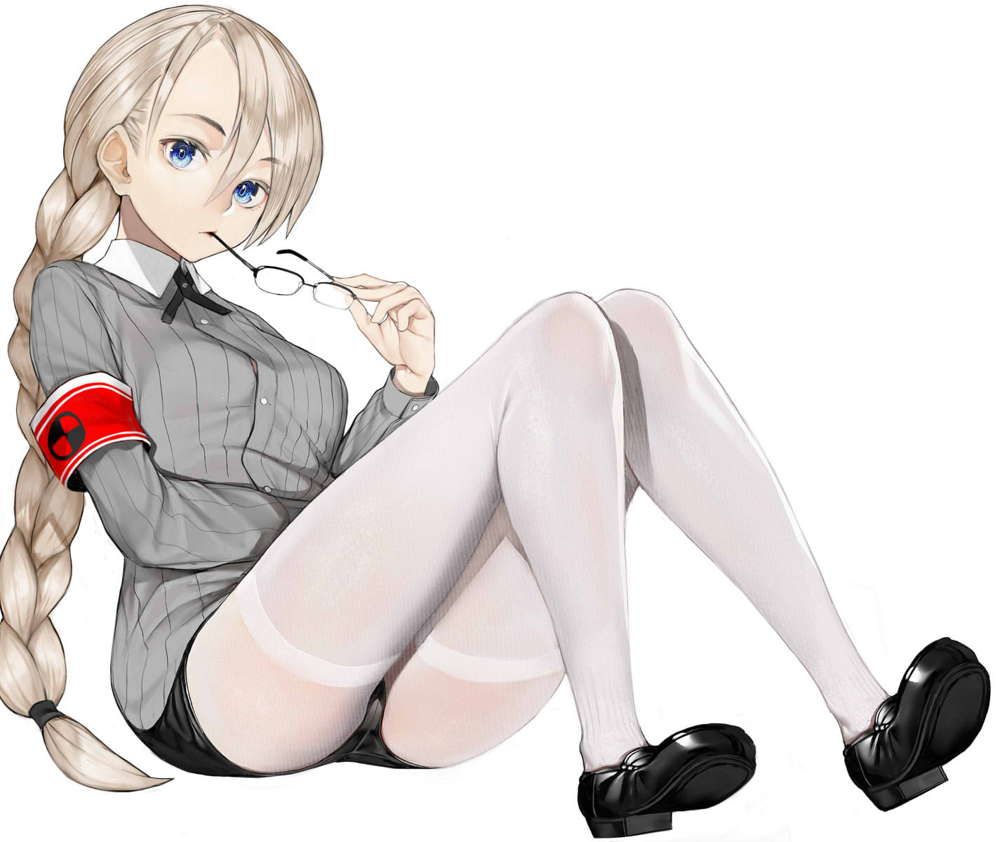 heels, megane, nyatabe, pantyhose