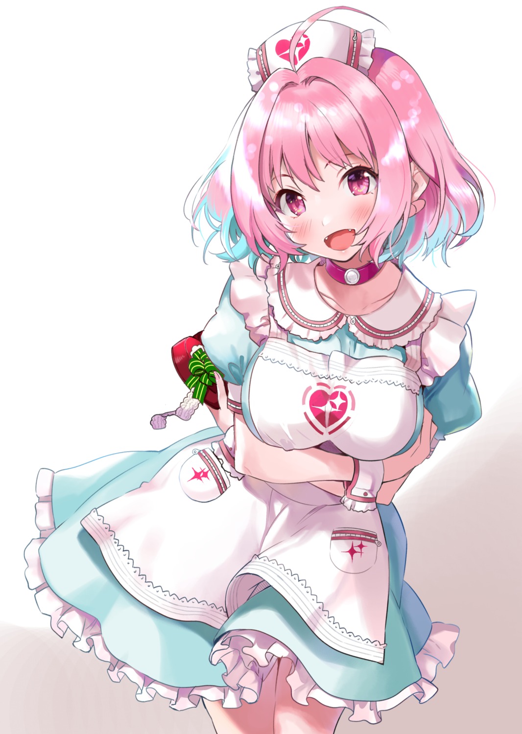 aki, breast_hold, nurse, the_idolm@ster, the_idolm@ster_cinderella_girls, yumemi_riamu