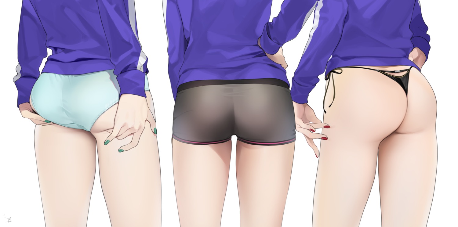 ass, ass_grab, gym_uniform, ohisashiburi, pantsu, shining_star_(anime), string_panties, thong