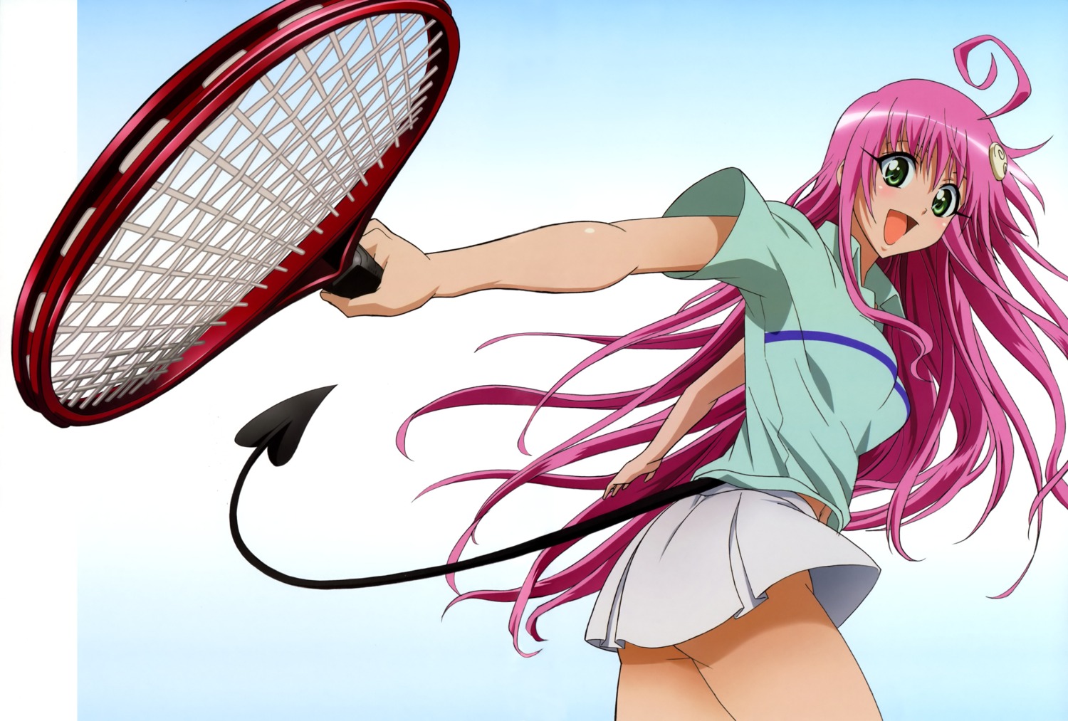 hori_taeko, lala_satalin_deviluke, tail, tennis, to_love_ru