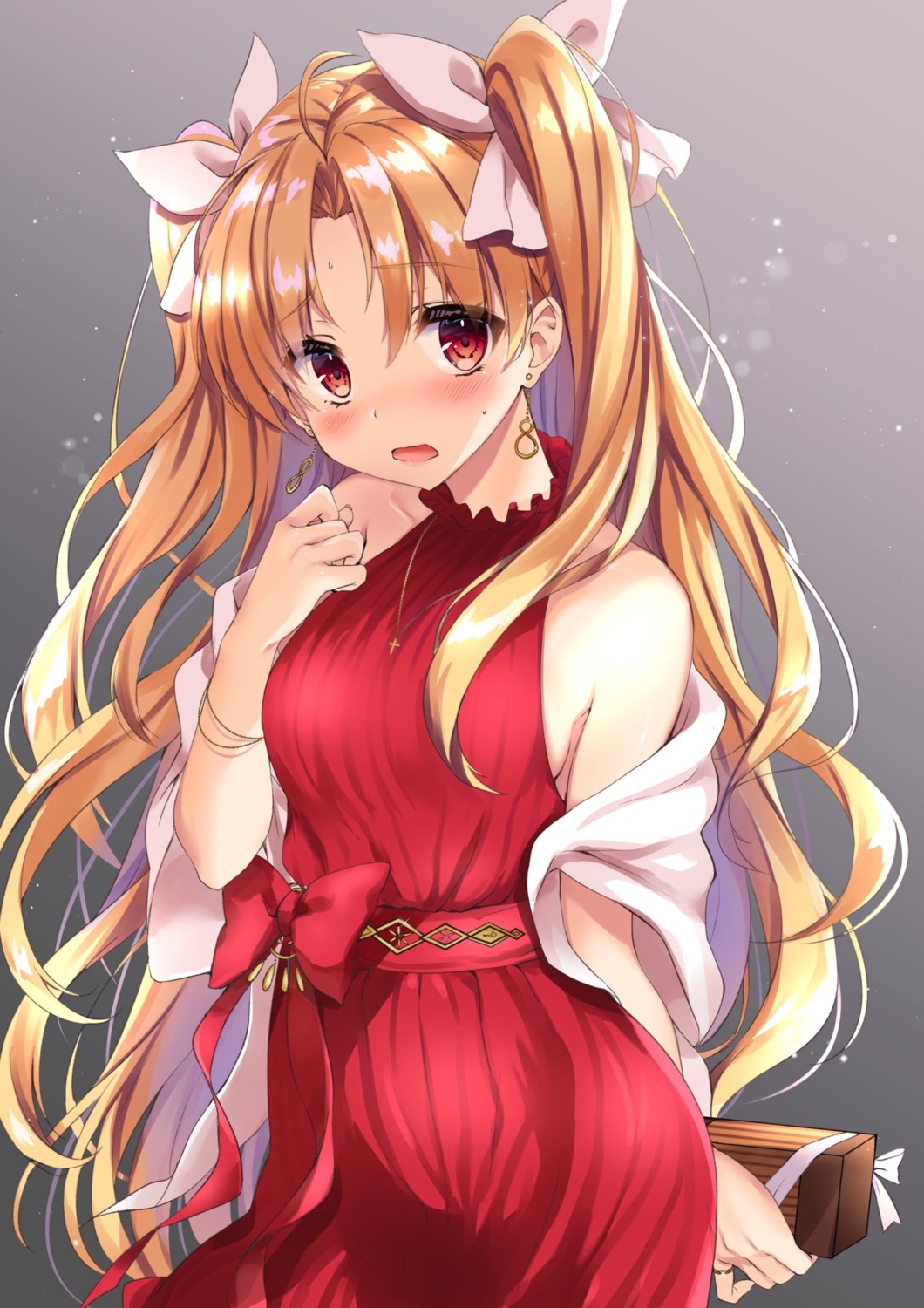 dress, ereshkigal_(fate), fate/grand_order, honoka_(moe-moeko), valentine