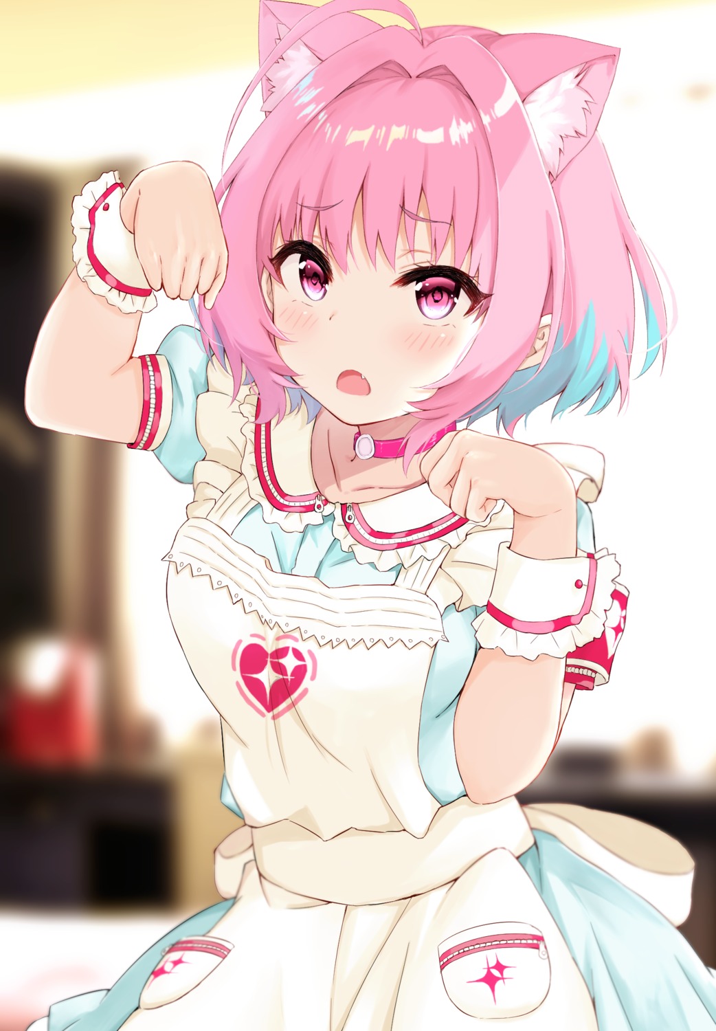 animal_ears, haru_(re_ilust), nurse, the_idolm@ster, the_idolm@ster_cinderella_girls, yumemi_riamu