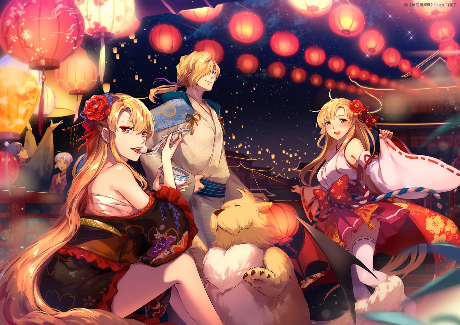 1991_(blz), japanese_clothes, langrisser, sarashi, thighhighs