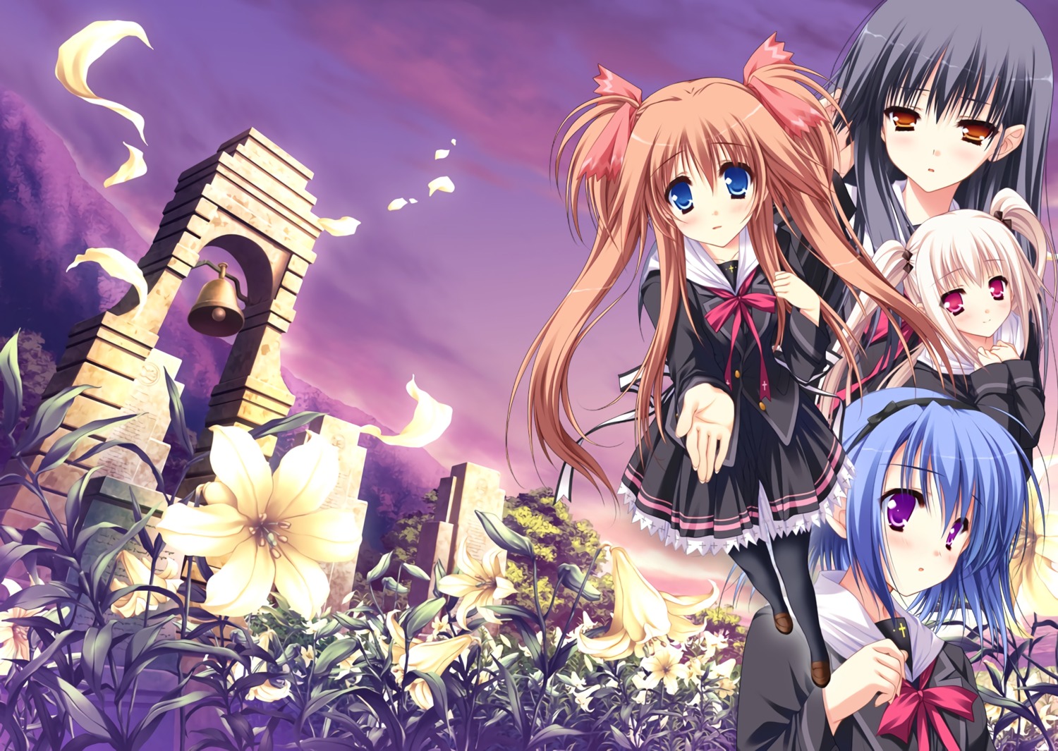 hello_good-bye, hiiragi_koharu, lump_of_sugar, moekibara_fumitake, pantyhose, rindou_natsume, saotome_suguri, seifuku