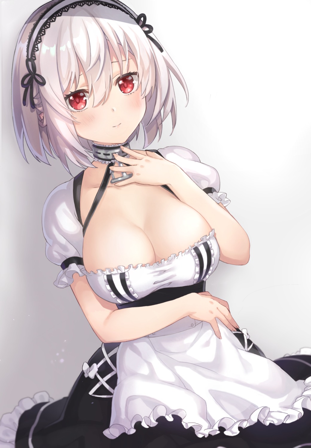 azur_lane, cleavage, kon_(k0n16), maid, sirius_(azur_lane)