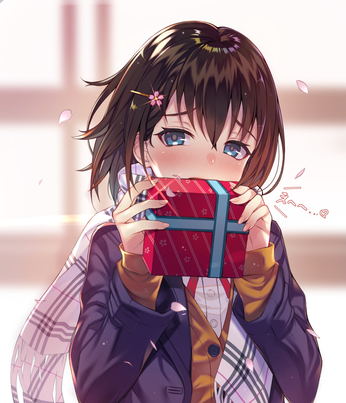 rumeha_(aormsj22), seifuku, sweater, valentine