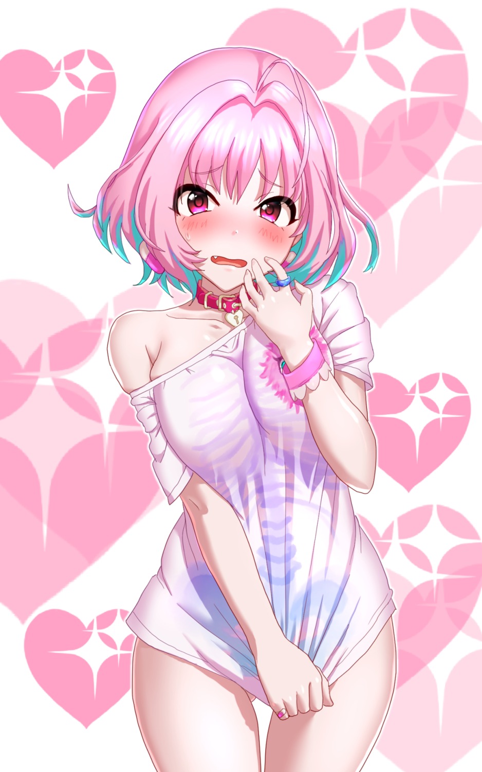 breast_hold, kezune, the_idolm@ster, the_idolm@ster_cinderella_girls, yumemi_riamu