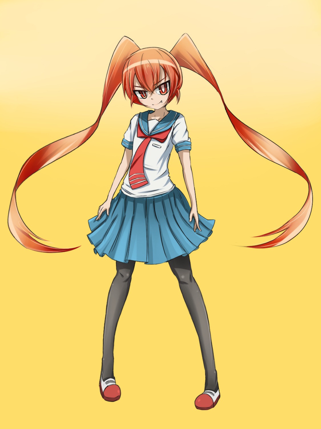 pantyhose, seifuku, tagme, ueno-san_wa_bukiyou, ueno_(ueno-san_wa_bukiyou)