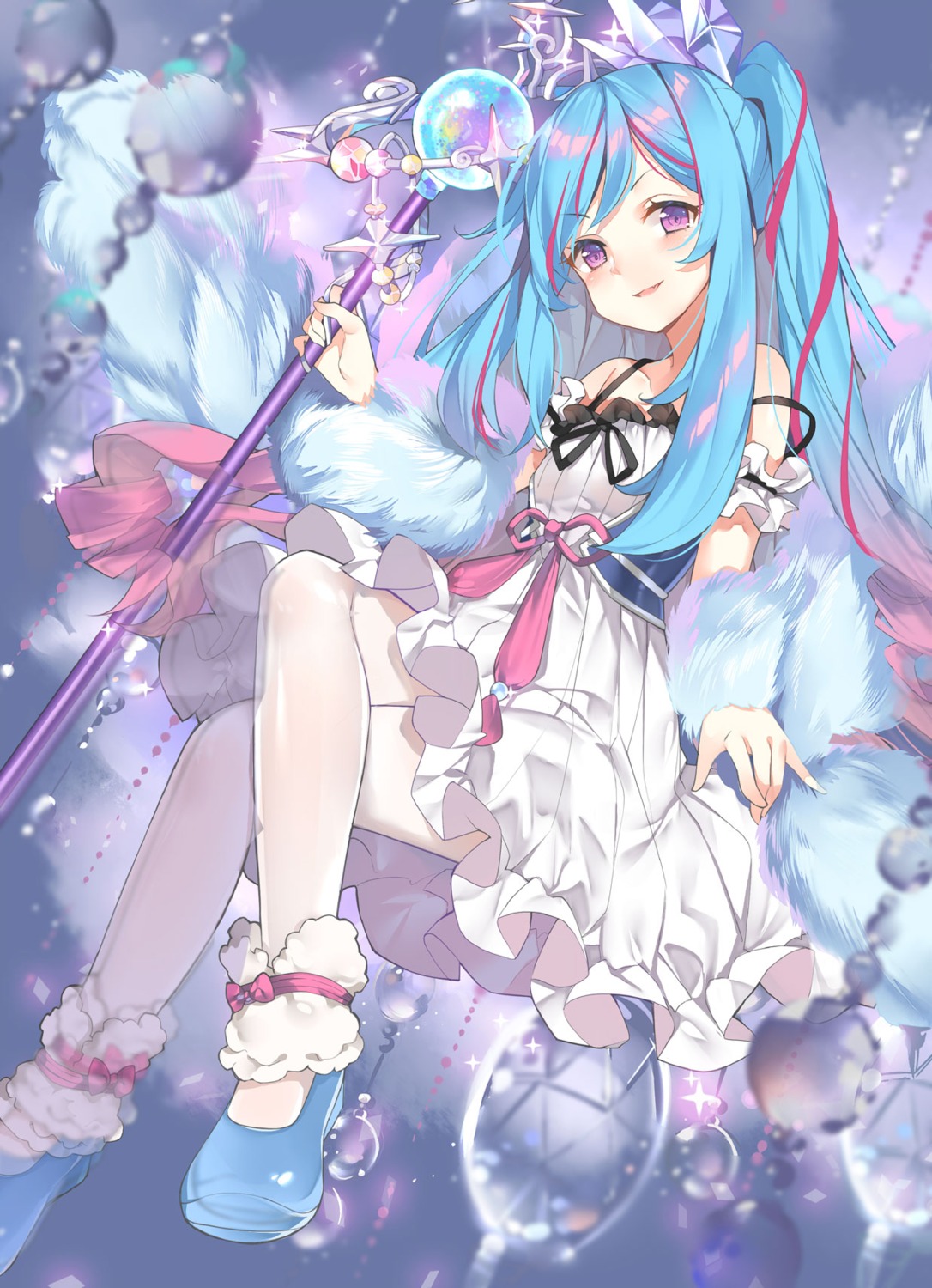 dress, kikistark, pantyhose, weapon, witchcrafter_madame_verre, yugioh