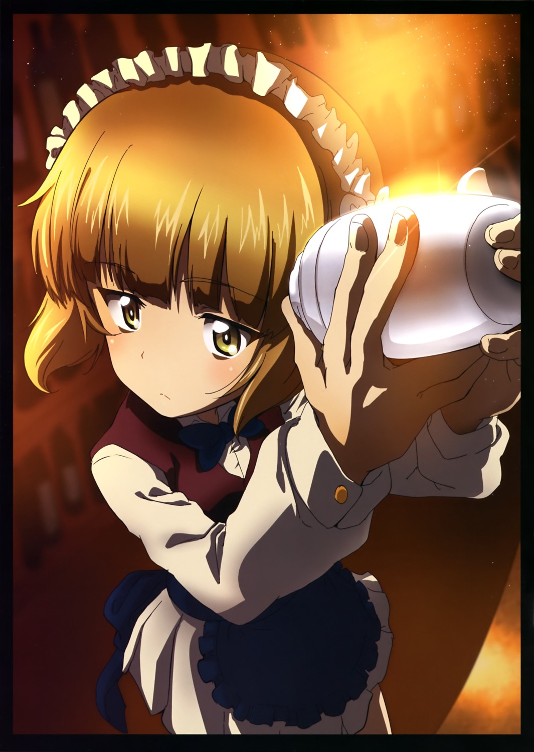 cutlass_(girls_und_panzer), girls_und_panzer, kanau, waitress