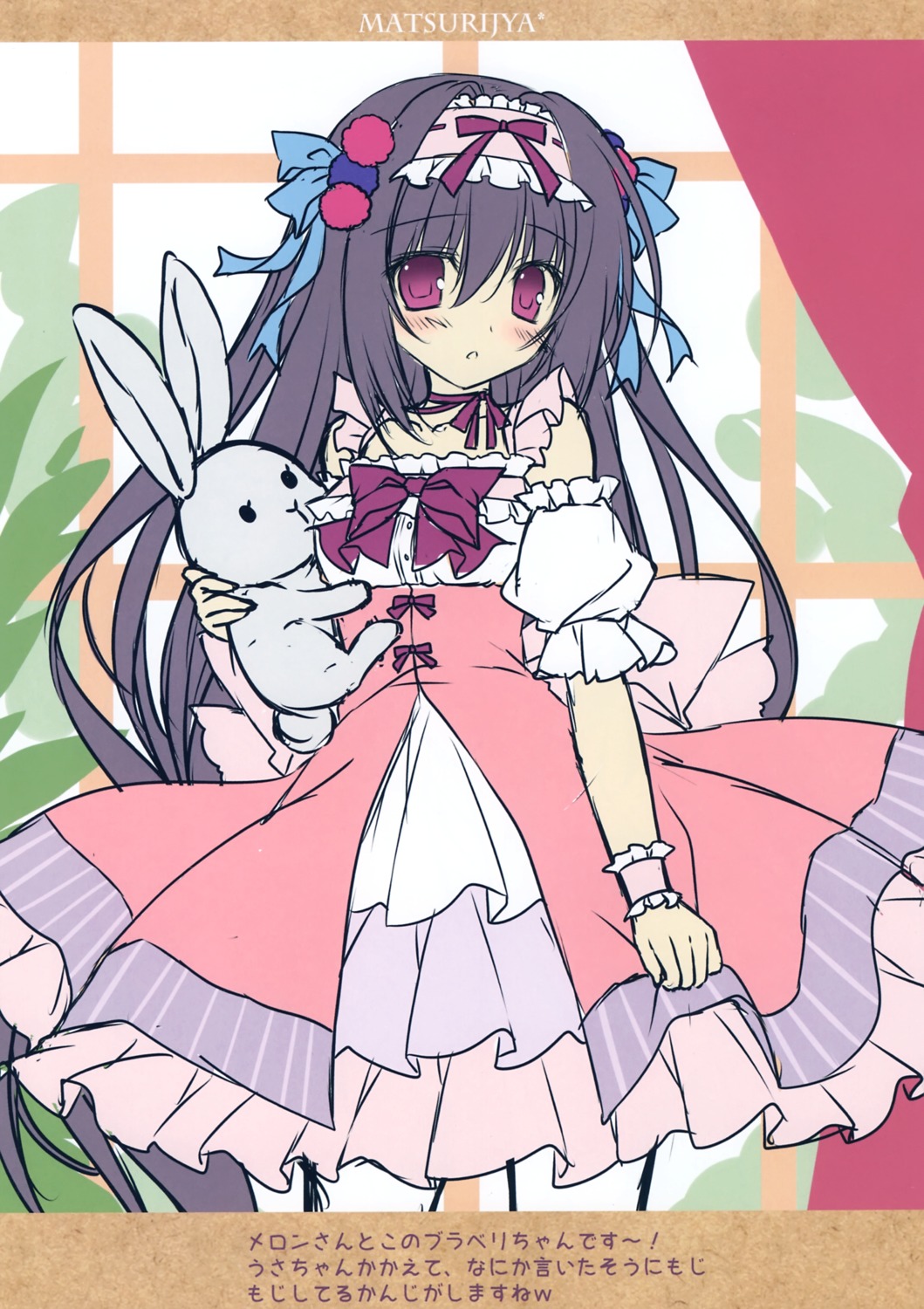 blackberry-chan, dress, matsurija, melongirls, nanaroba_hana, sketch