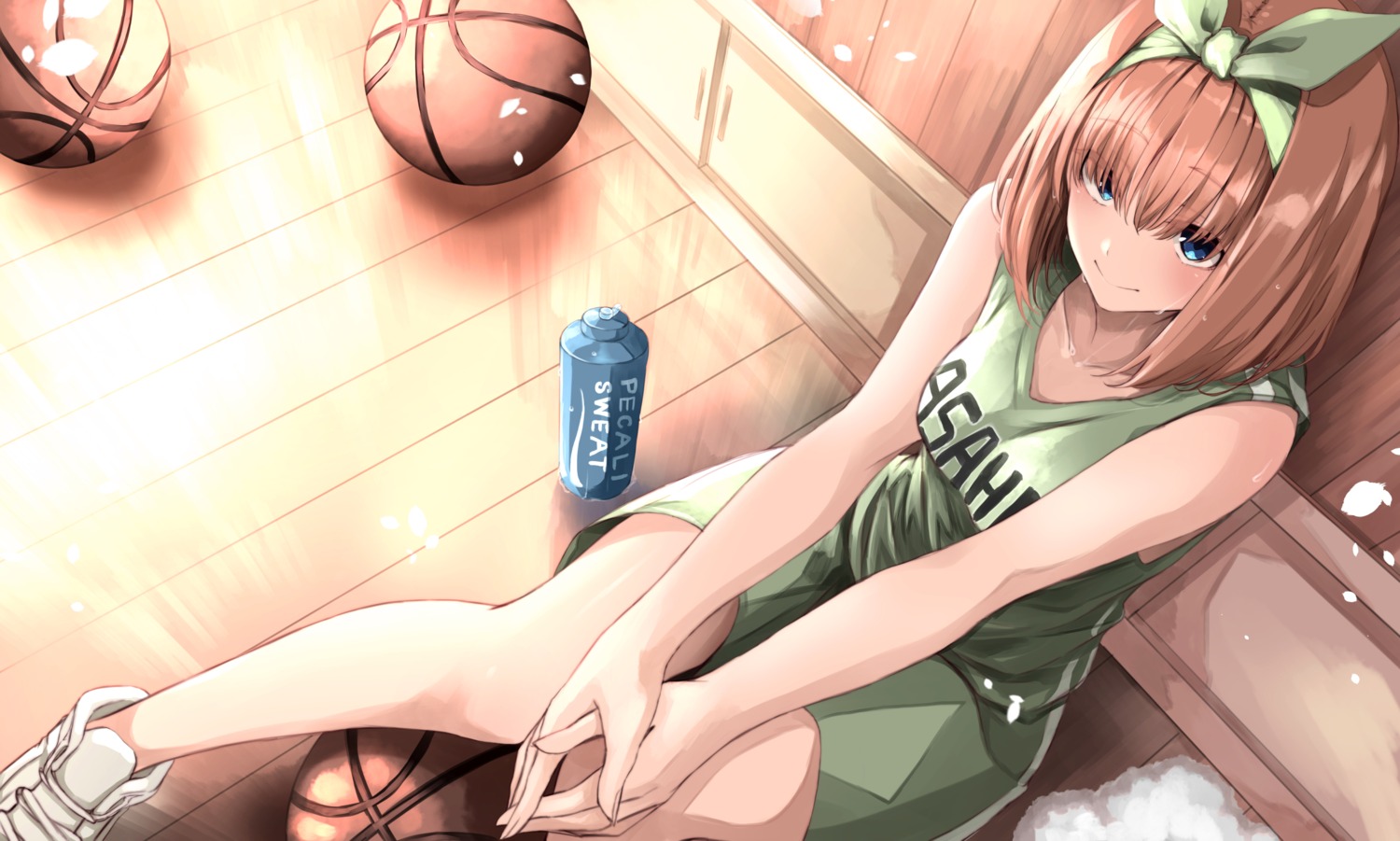 5-toubun_no_hanayome, basketball, fuu_(fuore), nakano_yotsuba, uniform