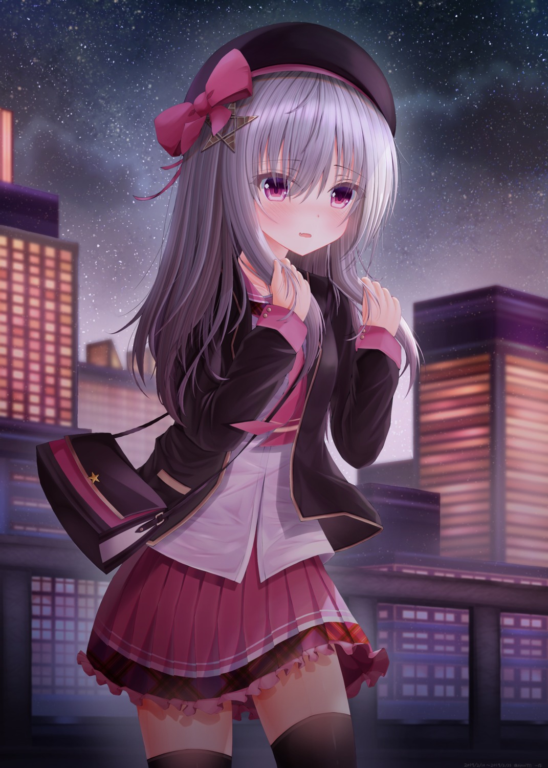 ichizon, seifuku, thighhighs
