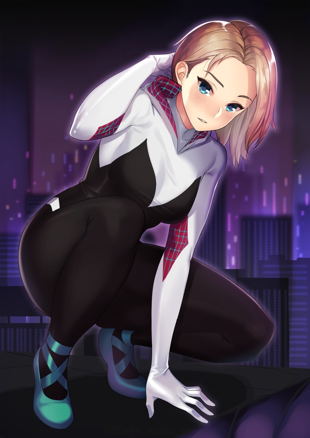 bodysuit, gwen_stacy, kagematsuri, marvel, spider-gwen, spiderman
