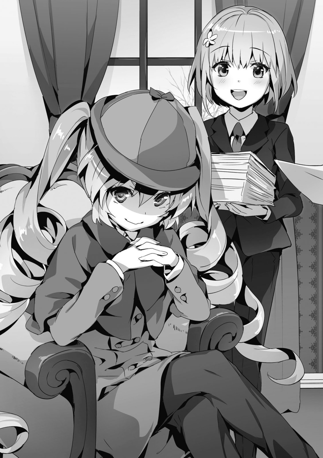 business_suit, hisasi, masou_gakuen_hxh, monochrome, ragres, sylvia_silkcut
