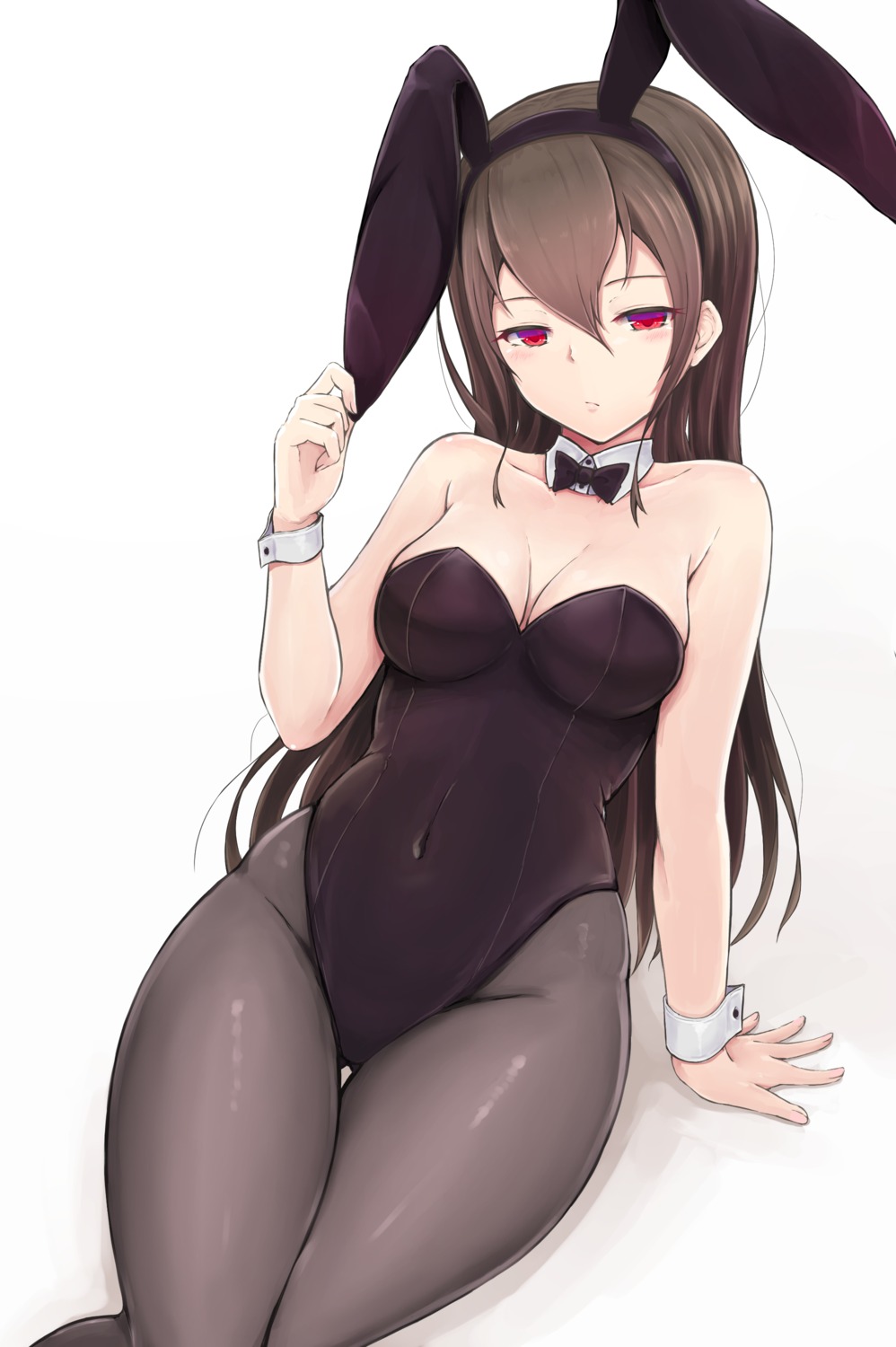 animal_ears, bunny_ears, bunny_girl, cleavage, pantyhose, shouju_ling