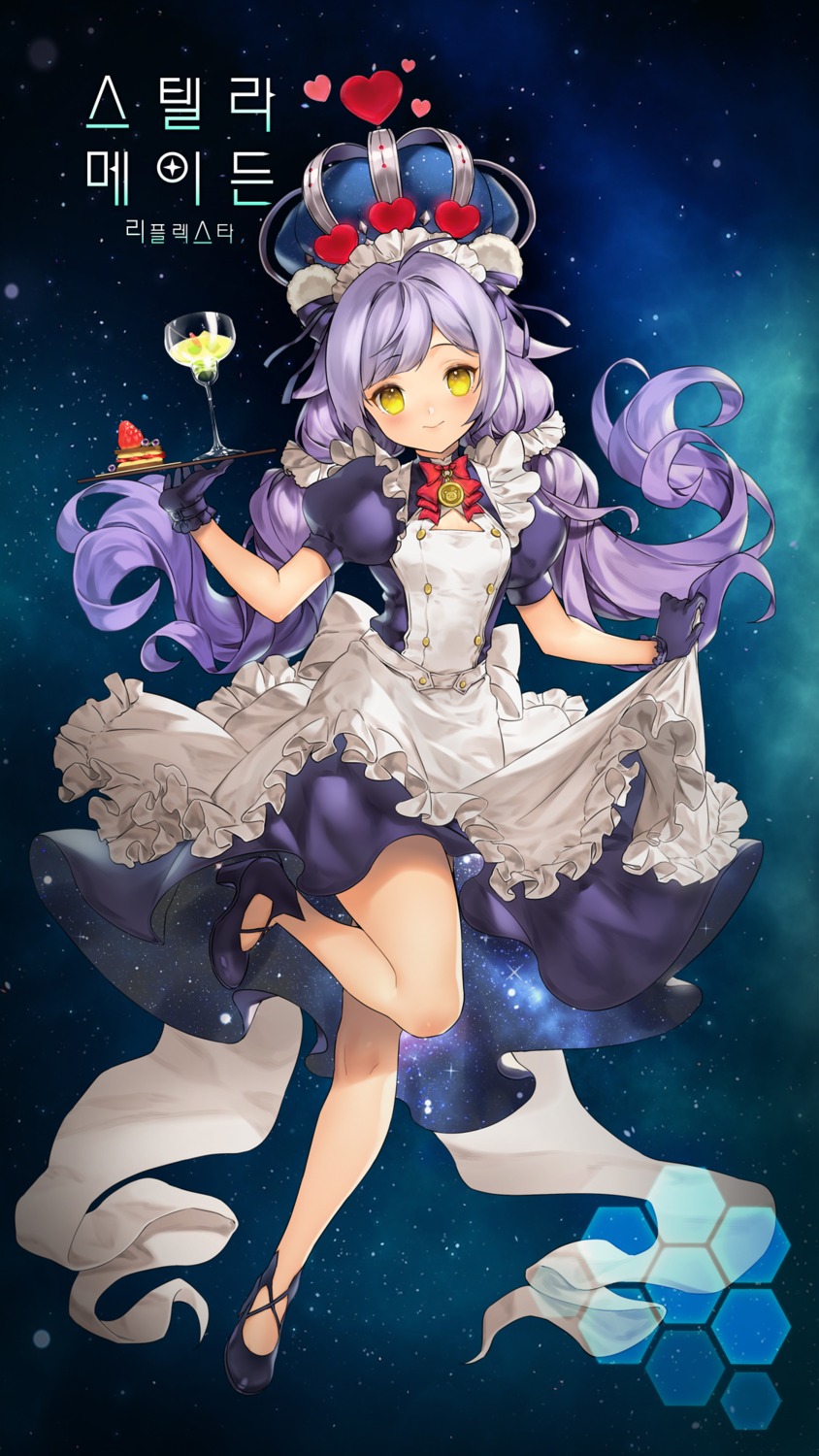 black_joa, heels, maid, skirt_lift, stella_maiden