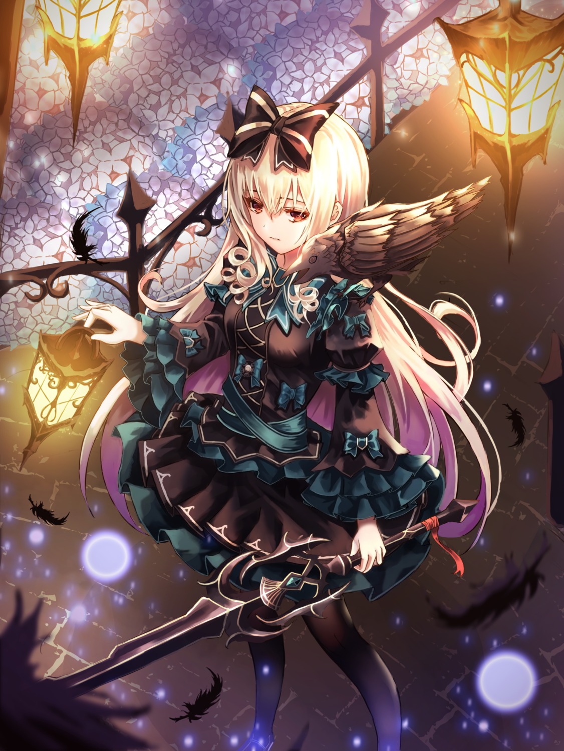 cup6542, dress, gothic_lolita, lolita_fashion, pantyhose, sword