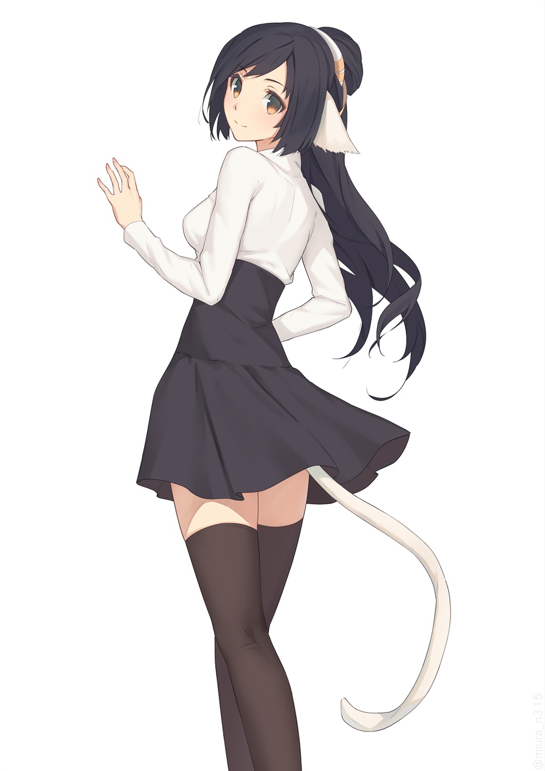 animal_ears, kuon_(utawarerumono), miura_naoko, tail, thighhighs, utawarerumono, utawarerumono_itsuwari_no_kamen
