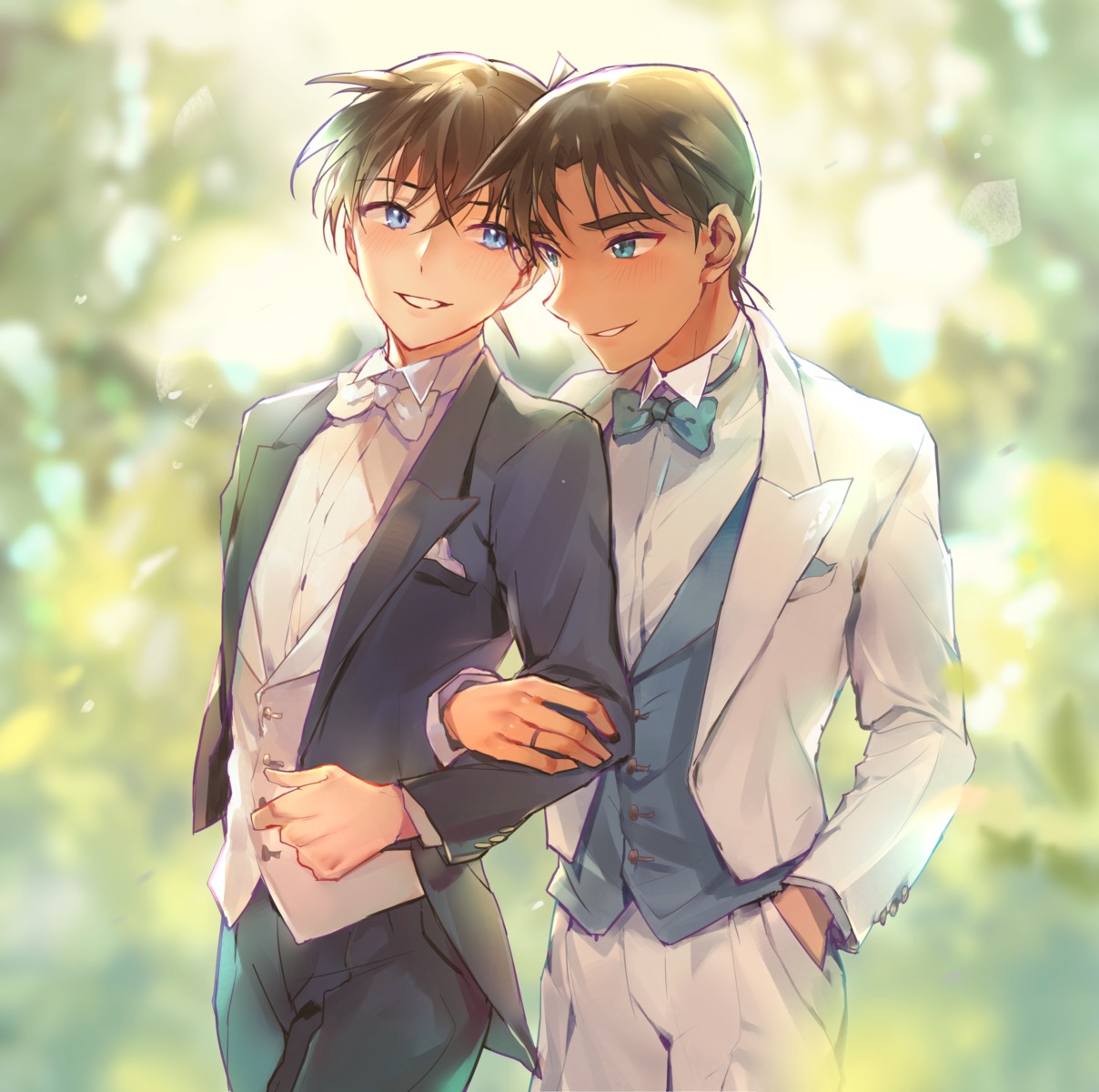 business_suit, hattori_heiji, joypyonn, kudou_shinichi, male, meitantei_conan