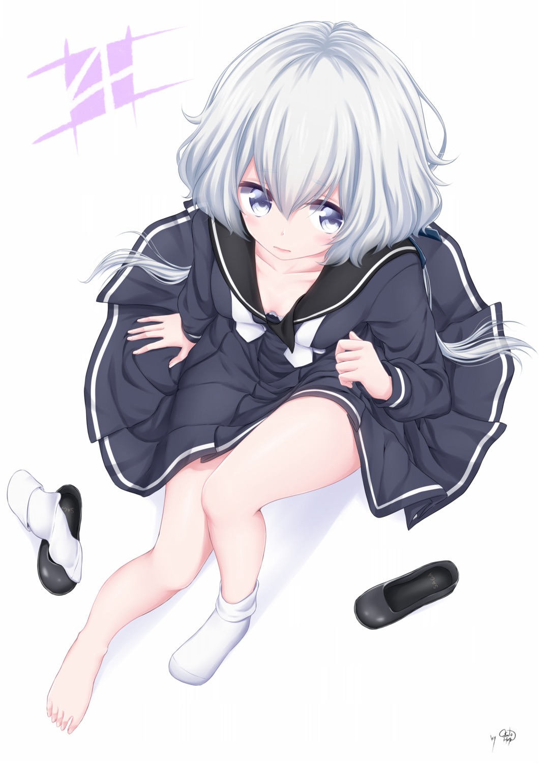 bra, cleavage, konno_junko, oosato_haya, seifuku, zombieland_saga