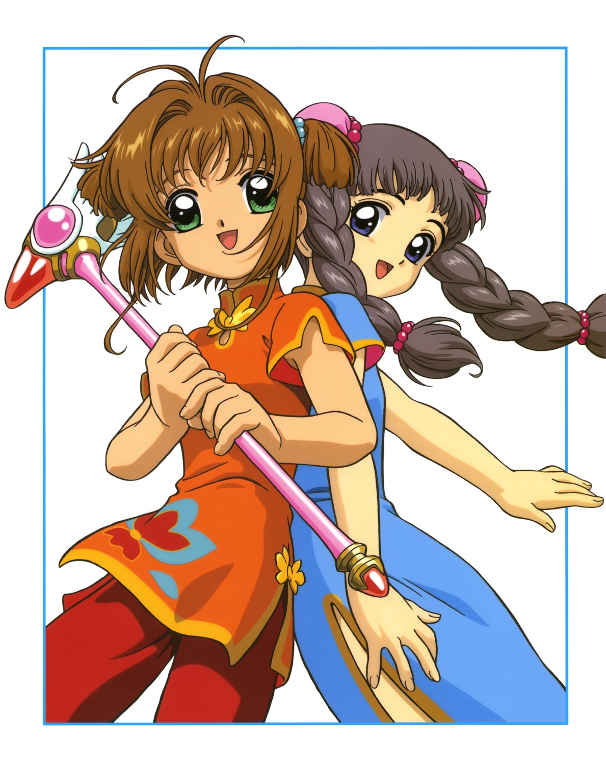 card_captor_sakura, chinadress, daidouji_tomoyo, inoue_atsuko, kinomoto_sakura, madhouse