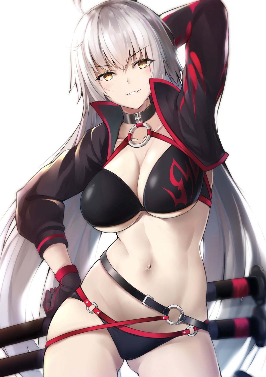 bikini, fate/grand_order, hazuki_gyokuto, jeanne_d'arc, jeanne_d'arc_alter_(fate), swimsuits, sword