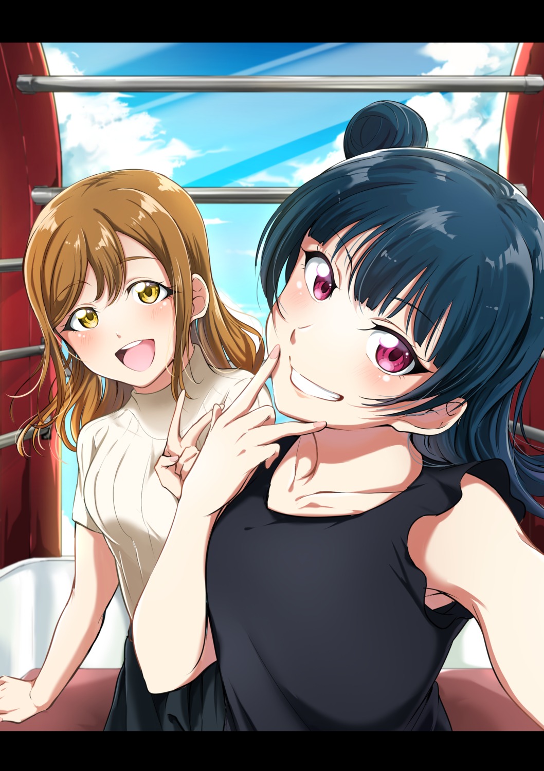 kunikida_hanamaru, love_live!_(series), love_live!_sunshine!!, tsushima_yoshiko, vorupi