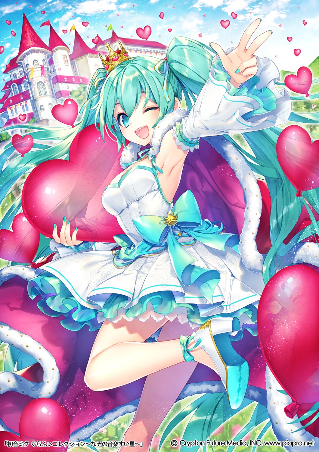dress, hatsune_miku, heels, renta, vocaloid