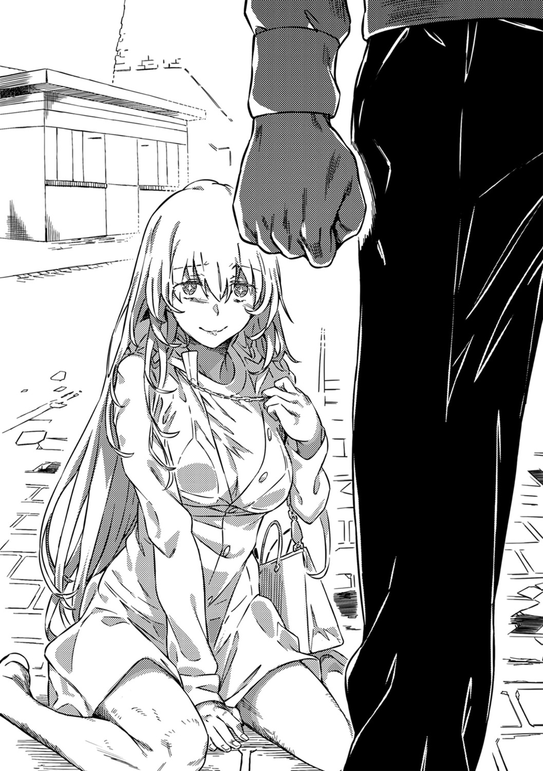 bra, haimura_kiyotaka, kamijou_touma, monochrome, see_through, shinyaku_toaru_majutsu_no_index, shokuhou_misaki, toaru_majutsu_no_index