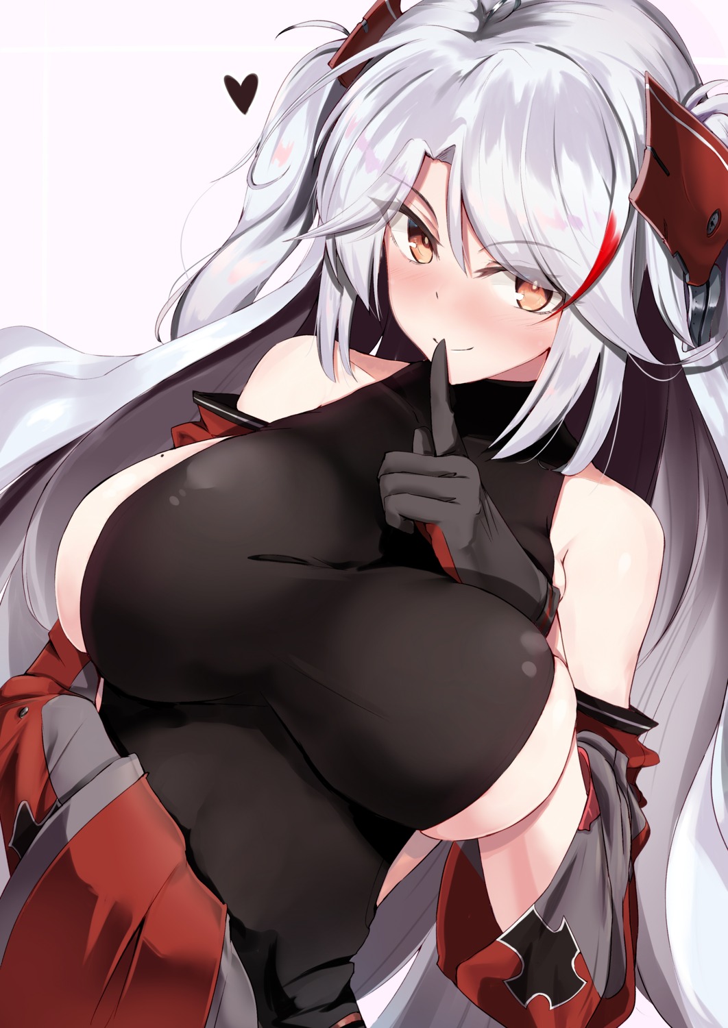 azur_lane, breast_hold, ninoude_(ninoude44), prinz_eugen_(azur_lane), uniform