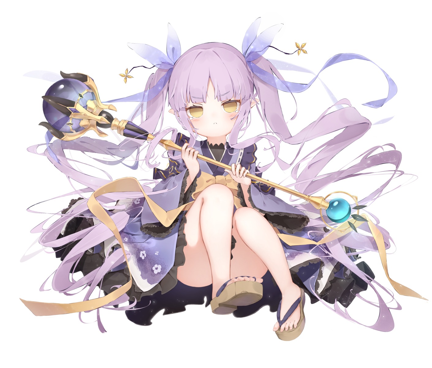 dolphro-kun, hikawa_kyouka, japanese_clothes, princess_connect!, princess_connect!_re:dive, weapon