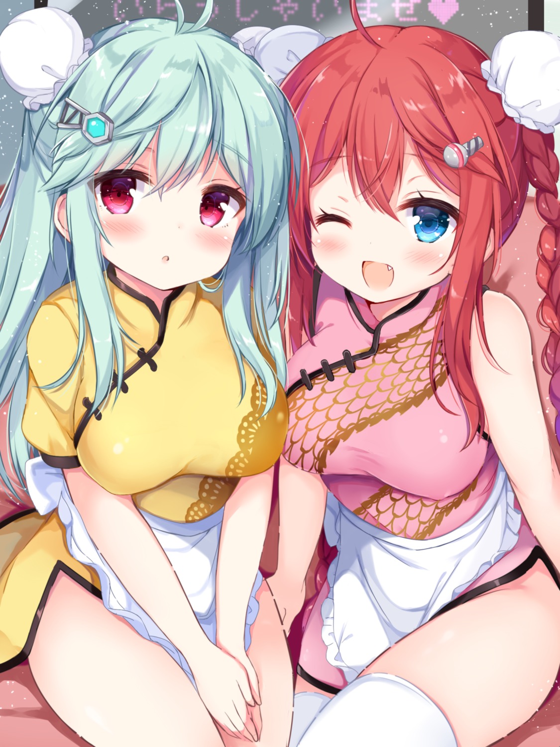 chinadress, hinabita, kujou_danbo, thighhighs