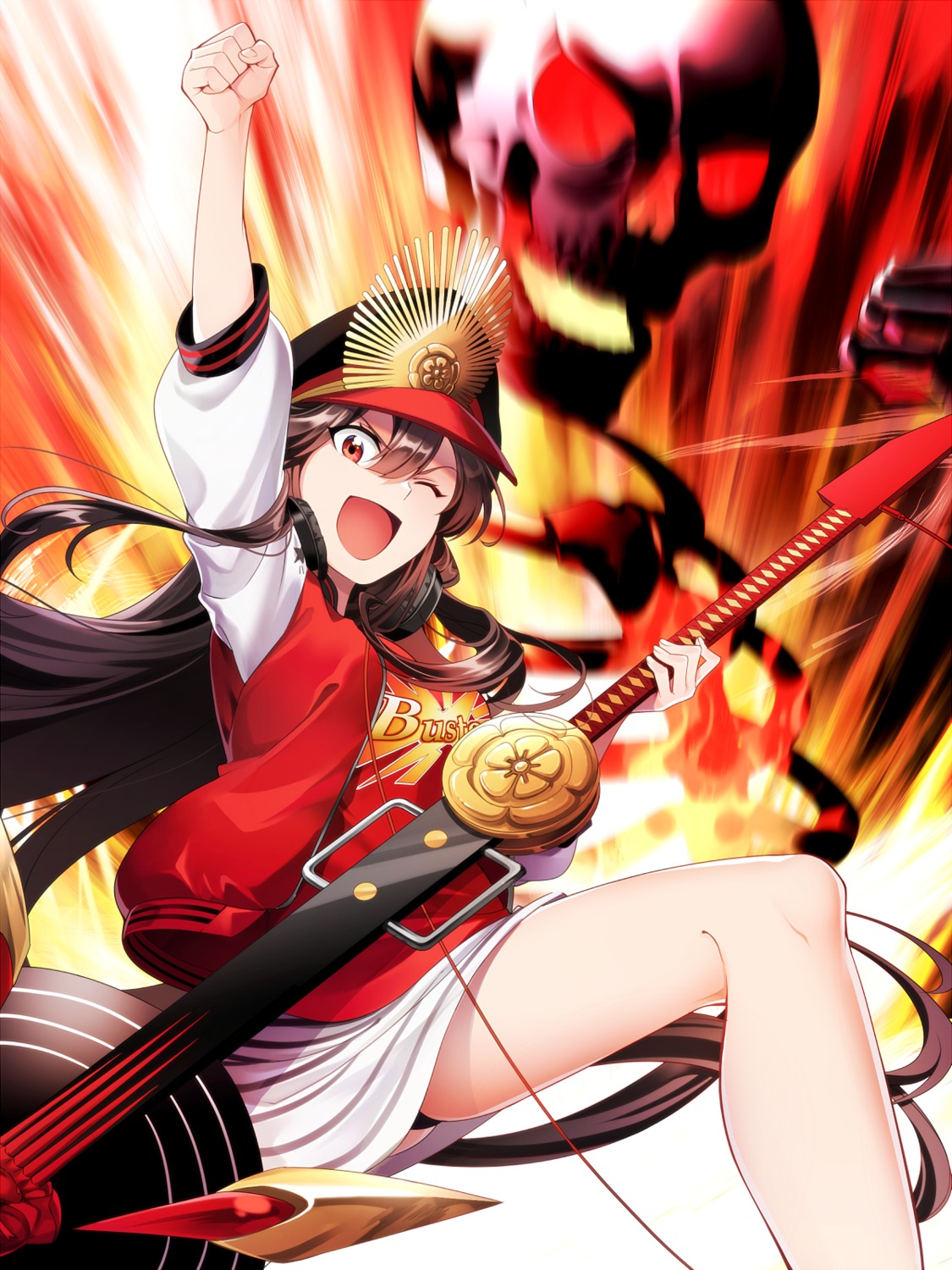 fate/grand_order, guitar, hakka_(88hk88), oda_nobunaga_(fate), pantsu