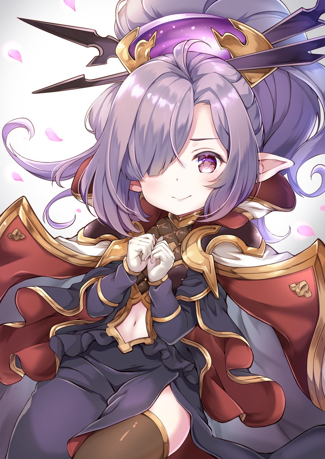 granblue_fantasy, nio_(granblue_fantasy), pilokey, pointy_ears, thighhighs