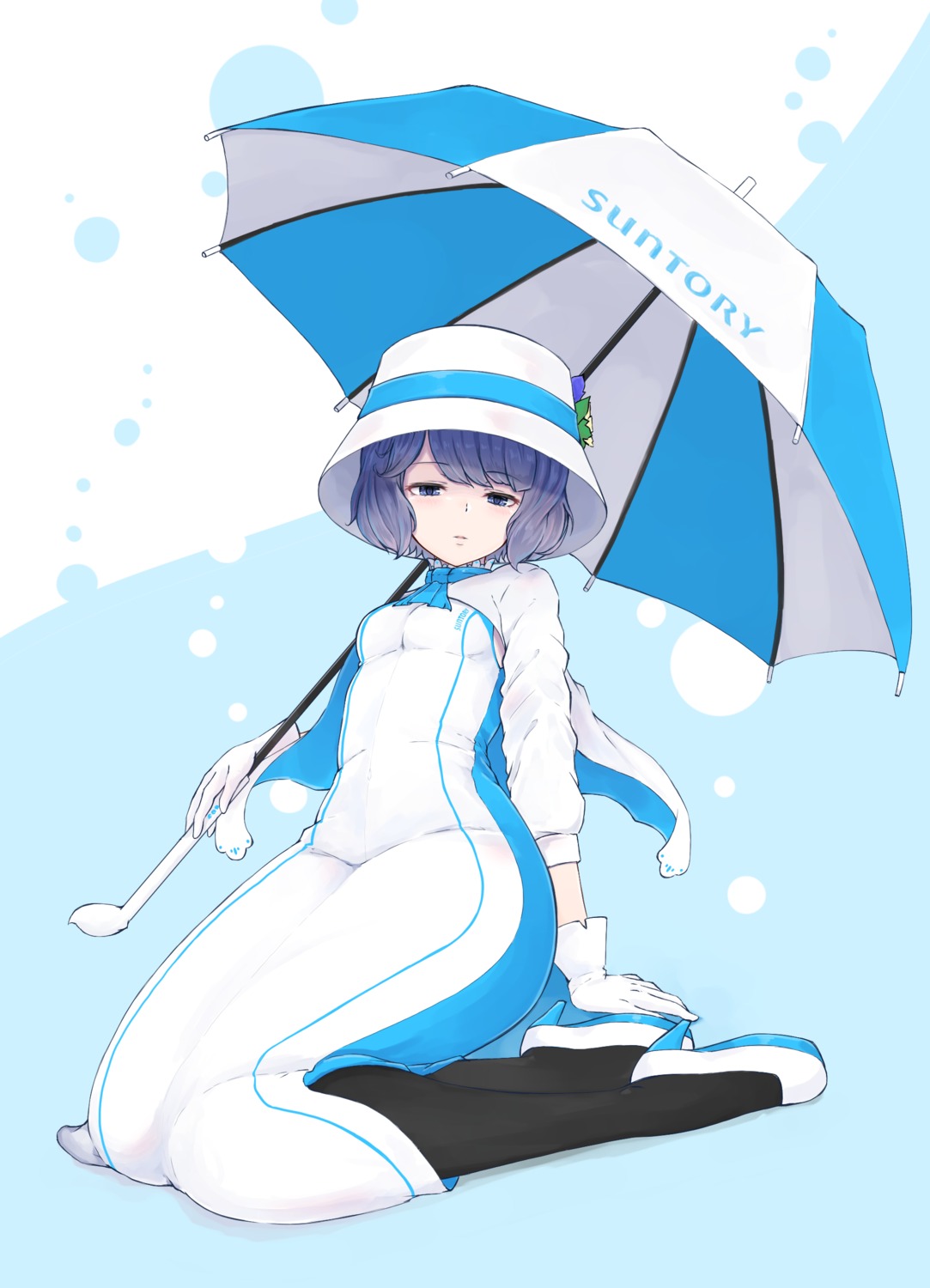 dress, heels, santori_nomu, shouju_ling, suntory, umbrella