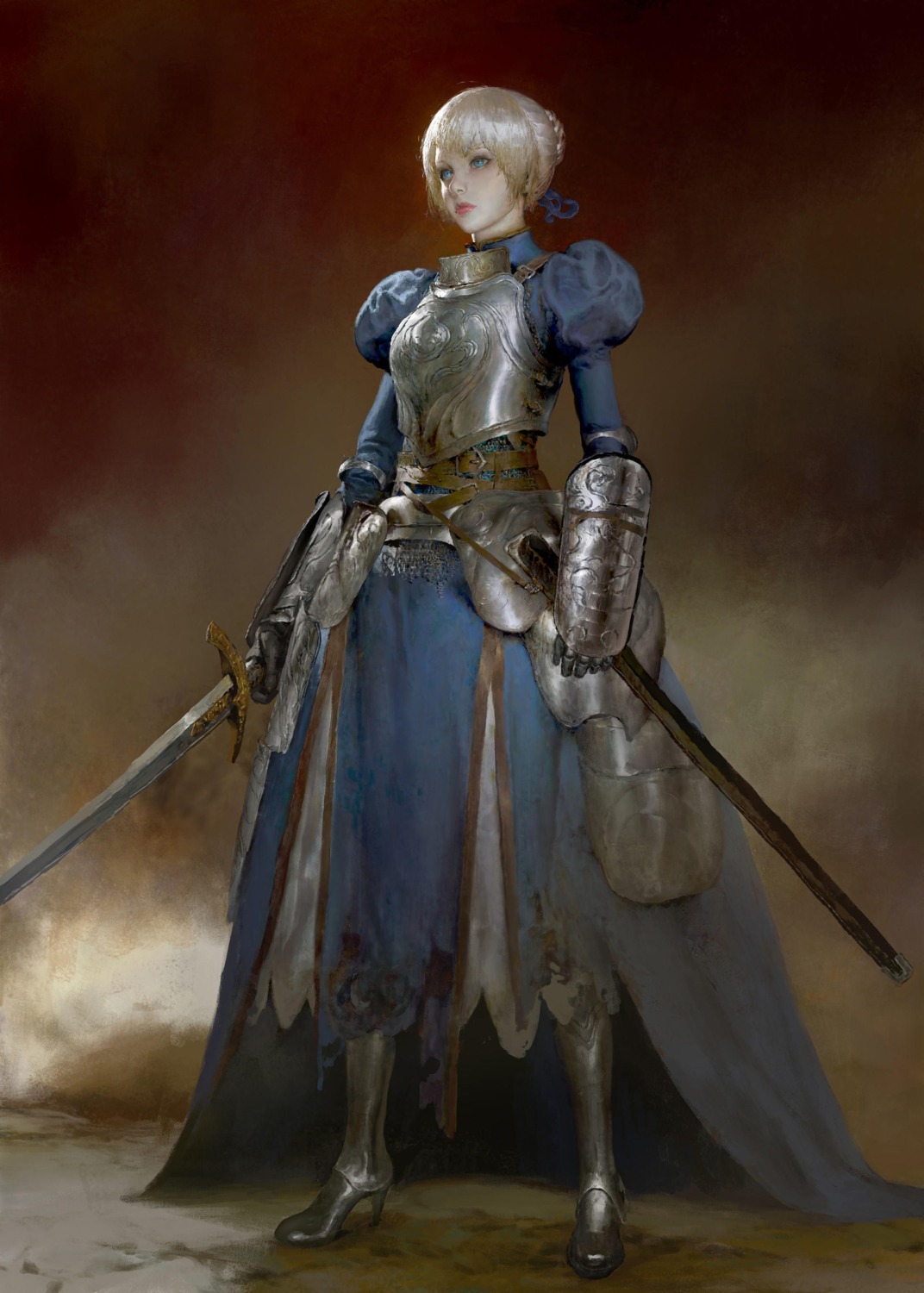 armor, artoria_pendragon_(fate), dress, fate/stay_night, heels, ruanjia, sword