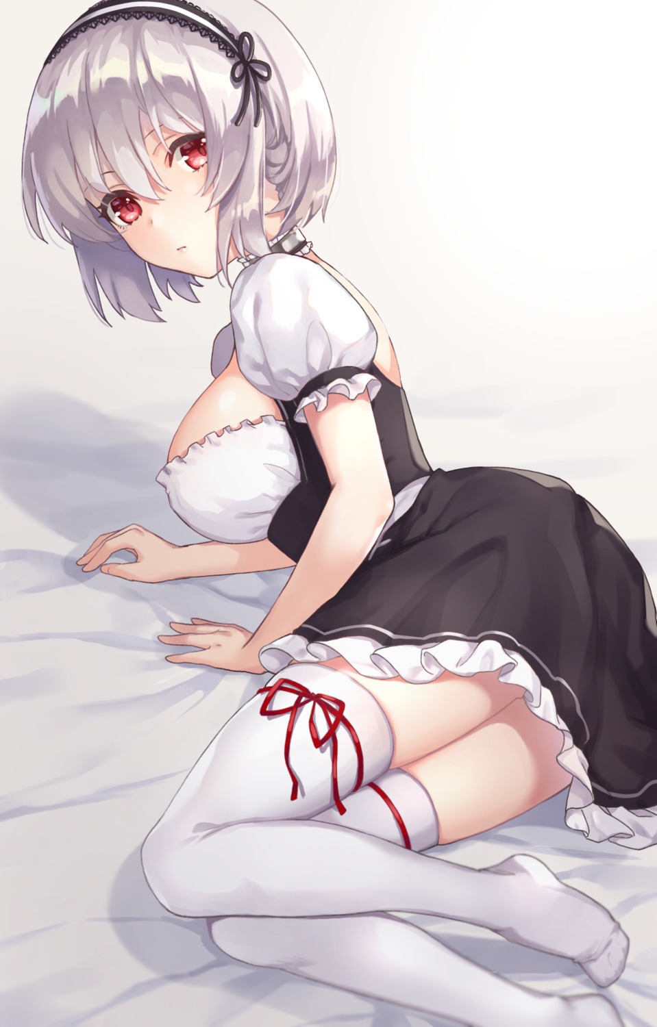 azur_lane, kon_(k0n16), maid, sirius_(azur_lane), thighhighs