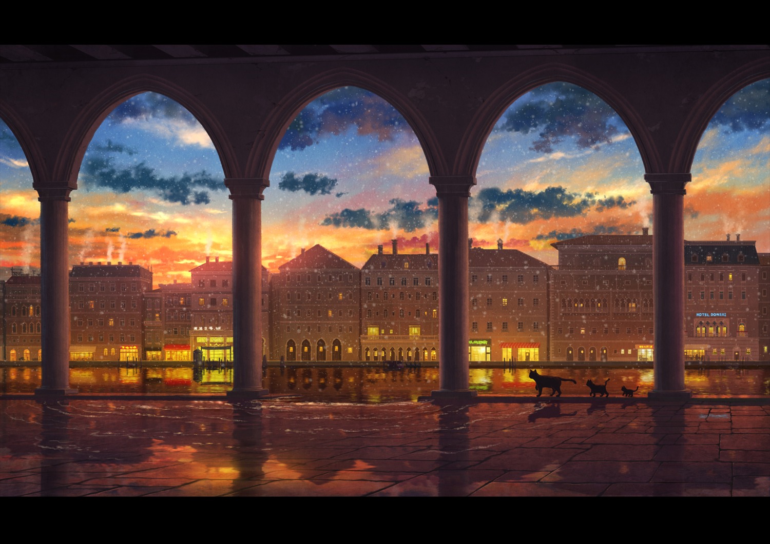 landscape, neko, pei_(sumurai)