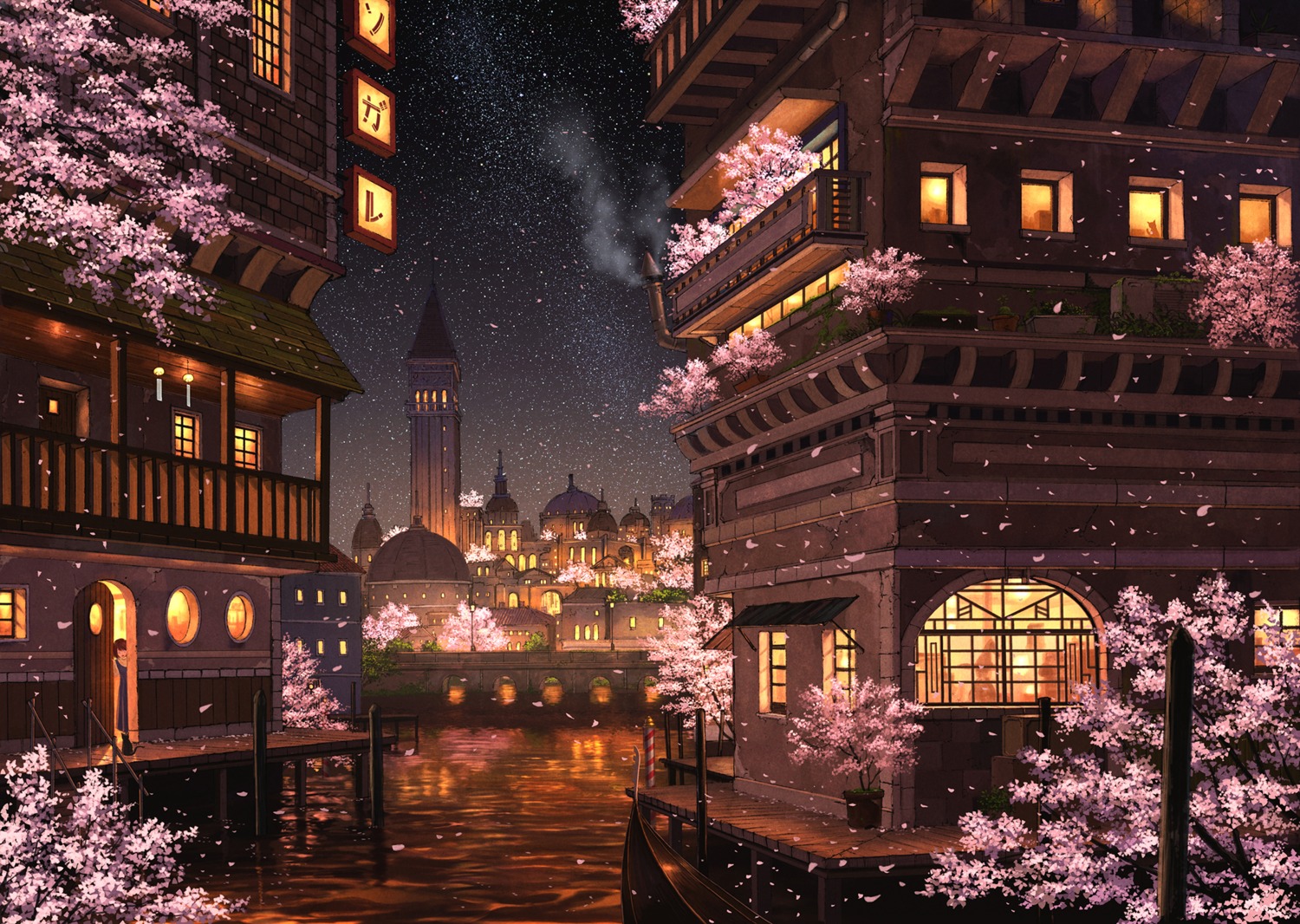 dress, landscape, neko, pei_(sumurai)