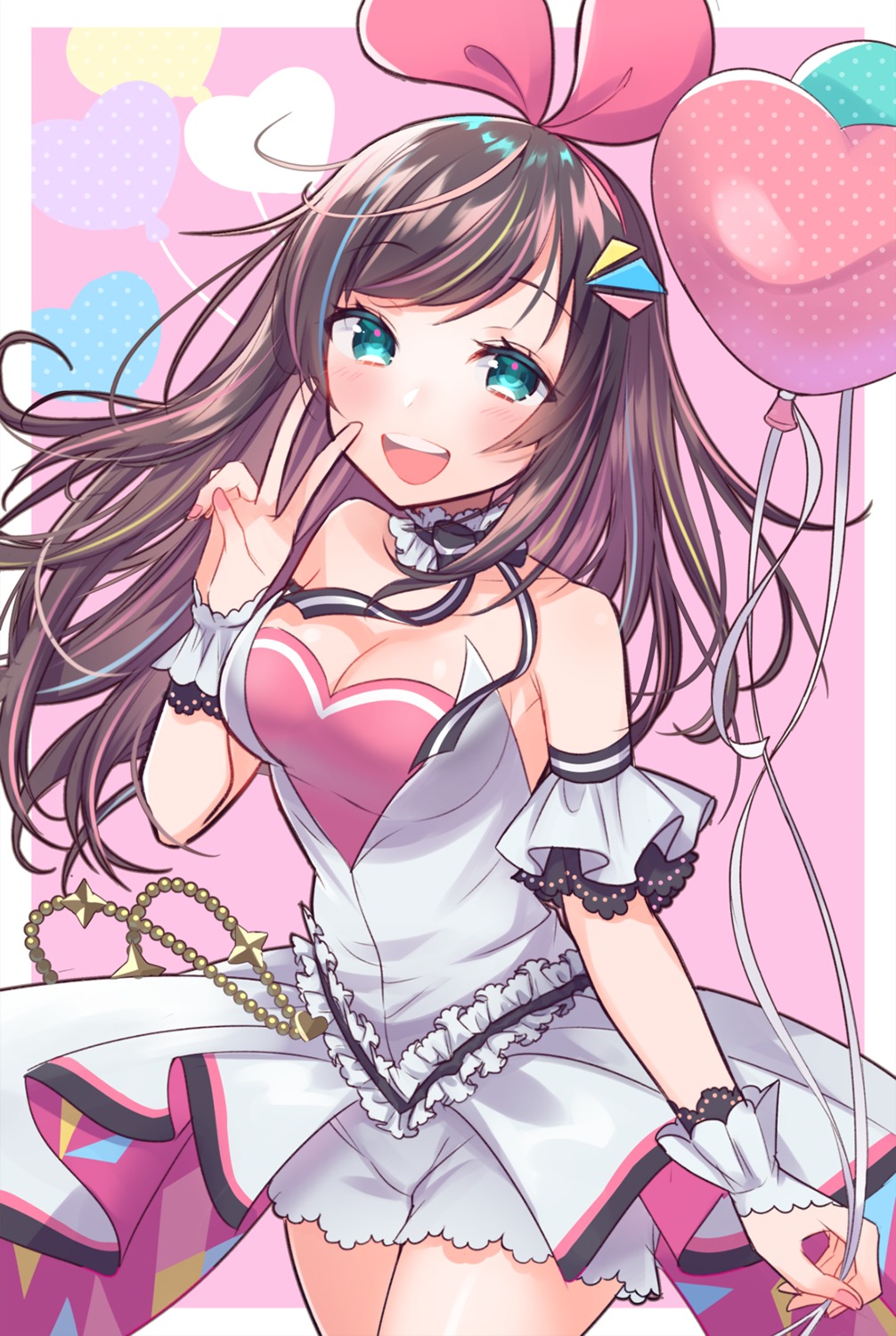 cleavage, haruyuki_14, kizuna_ai, kizuna_ai_inc.