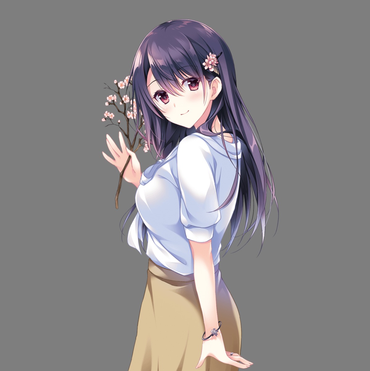 ensemble_(company), koi_wa_sotto_saku_hana_no_you_ni_~futari_wa_eien_ni_yorisotte_iku~, saionji_youko_(koi_wa_sotto_saku_hana_no_you_ni), transparent_png, tsuji_fuutarou
