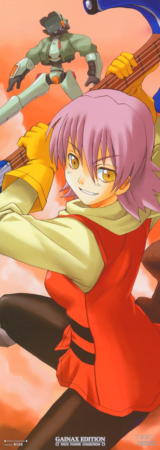 canti, flcl, haruhara_haruko, stick_poster